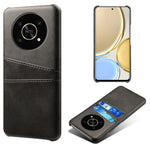 For Honor X30/Magic4 Lite 5G/X9 4G/5G Phone Case with Two Card Slots Wear-resistant PU Leather Coated Hard PC Protector Cover