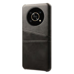 For Honor X30/Magic4 Lite 5G/X9 4G/5G Phone Case with Two Card Slots Wear-resistant PU Leather Coated Hard PC Protector Cover