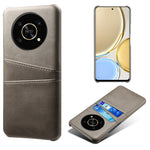 For Honor X30/Magic4 Lite 5G/X9 4G/5G Phone Case with Two Card Slots Wear-resistant PU Leather Coated Hard PC Protector Cover
