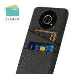 Til Honor Magic4 Lite 5G/X30/X9 4G/X9 5G Dual Card Slots Stof + PC Bagcover Stoftekstur Beskyttende Telefoncover