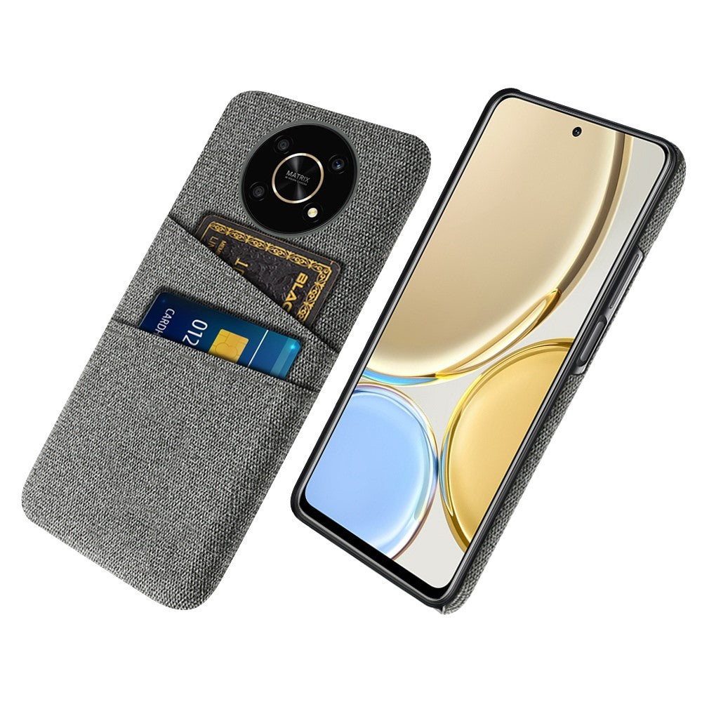 Til Honor Magic4 Lite 5G/X30/X9 4G/X9 5G Dual Card Slots Stof + PC Bagcover Stoftekstur Beskyttende Telefoncover