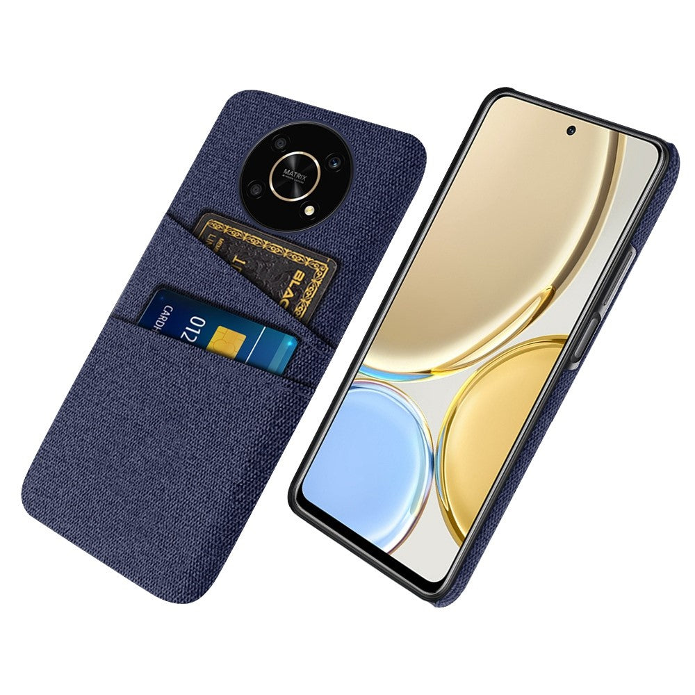 Til Honor Magic4 Lite 5G/X30/X9 4G/X9 5G Dual Card Slots Stof + PC Bagcover Stoftekstur Beskyttende Telefoncover