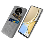 For Honor Magic4 Lite 5G/X30/X9 4G/X9 5G Dual Card Slots Cloth + PC Back Case Cloth Texture Protective Phone Cover