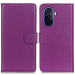 For Huawei nova Y70 4G/Y70 Plus 4G Litchi Texture Wallet Flip Cover PU Leather Stand Shockproof TPU Protective Case