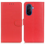 Huawei Nova Y70 4G/Y70 Plus 4G Litchi Texture Plånboksfodral PU-läder Stativ Stötsäkert TPU Skyddsskal