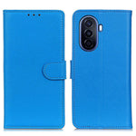 Huawei Nova Y70 4G/Y70 Plus 4G Litchi Texture Plånboksfodral PU-läder Stativ Stötsäkert TPU Skyddsskal