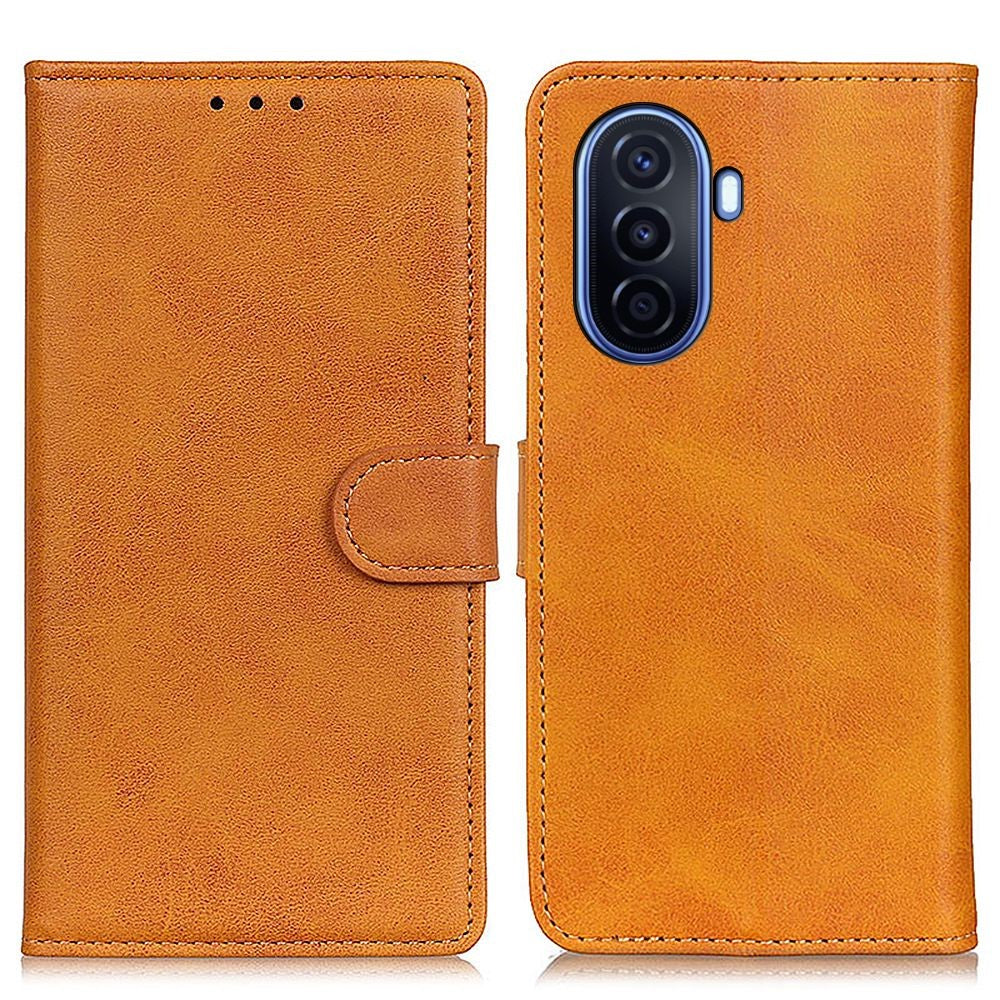 Huawei Nova Y70 Plus/Y70 4G Stötsäkert PU-läderfodral Heltäckande Plånboksskyddande Fodral