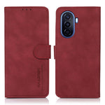 KHAZNEH for Huawei nova Y70 4G/Y70 Plus 4G Textured PU Leather Folio Book Case Magnetic Closure Stand Function Flip Wallet Phone Cover
