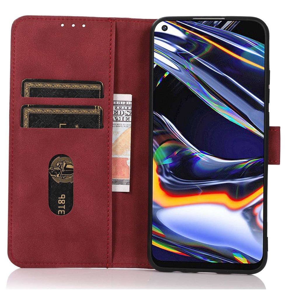 KHAZNEH for Huawei nova Y70 4G/Y70 Plus 4G Textured PU Leather Folio Book Case Magnetic Closure Stand Function Flip Wallet Phone Cover