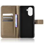 Diamond Texture Case for Huawei nova Y70 4G/nova Y70 Plus 4G, Stand Wallet Anti-wear Leather Protective Phone Cover with Strap