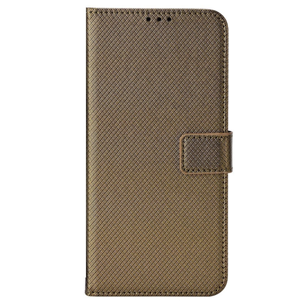 Diamond Texture Case for Huawei nova Y70 4G/nova Y70 Plus 4G, Stand Wallet Anti-wear Leather Protective Phone Cover with Strap