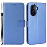 Diamond Texture Case for Huawei nova Y70 4G/nova Y70 Plus 4G, Stand Wallet Anti-wear Leather Protective Phone Cover with Strap