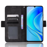 Huawei Nova Y70 4G/Nova Y70 Plus 4G, slitstarkt PU-läderfodral, plånboksfodral, stötdämpande mobilfodral med flera kortplatser.