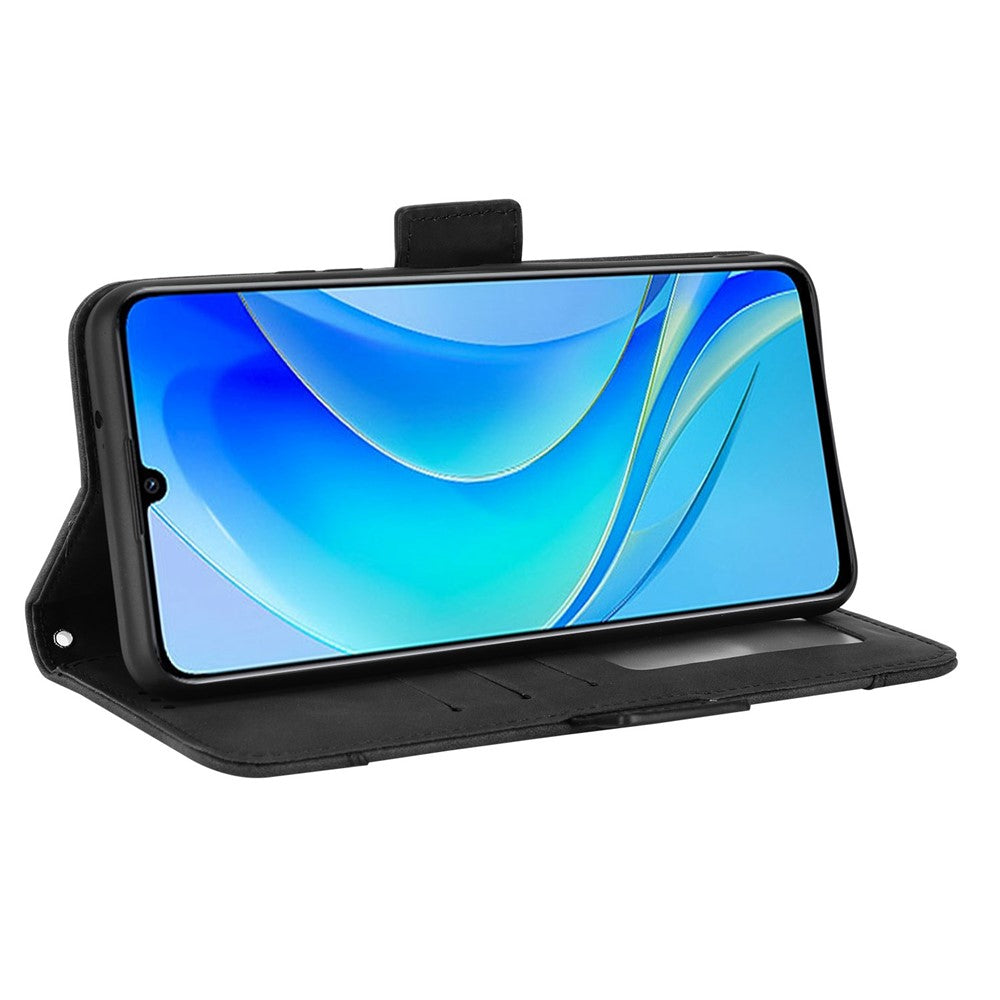 Huawei Nova Y70 4G/Nova Y70 Plus 4G, slitstarkt PU-läderfodral, plånboksfodral, stötdämpande mobilfodral med flera kortplatser.