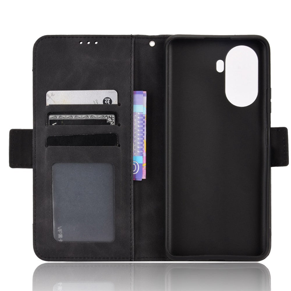 Huawei Nova Y70 4G/Nova Y70 Plus 4G, slitstarkt PU-läderfodral, plånboksfodral, stötdämpande mobilfodral med flera kortplatser.