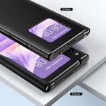 Sammenfoldeligt mobilcover til Huawei Mate Xs 2 i hulmønstret PU-læderbeklædt PC med litchistruktur, magnetisk lukning og stander