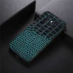 For Huawei Enjoy 50/nova Y70 4G/nova Y70 Plus 4G Crocodile Texture Genuine Cowhide Leather Coating Case Leather Soft TPU Hard PC Protection Phone Cover