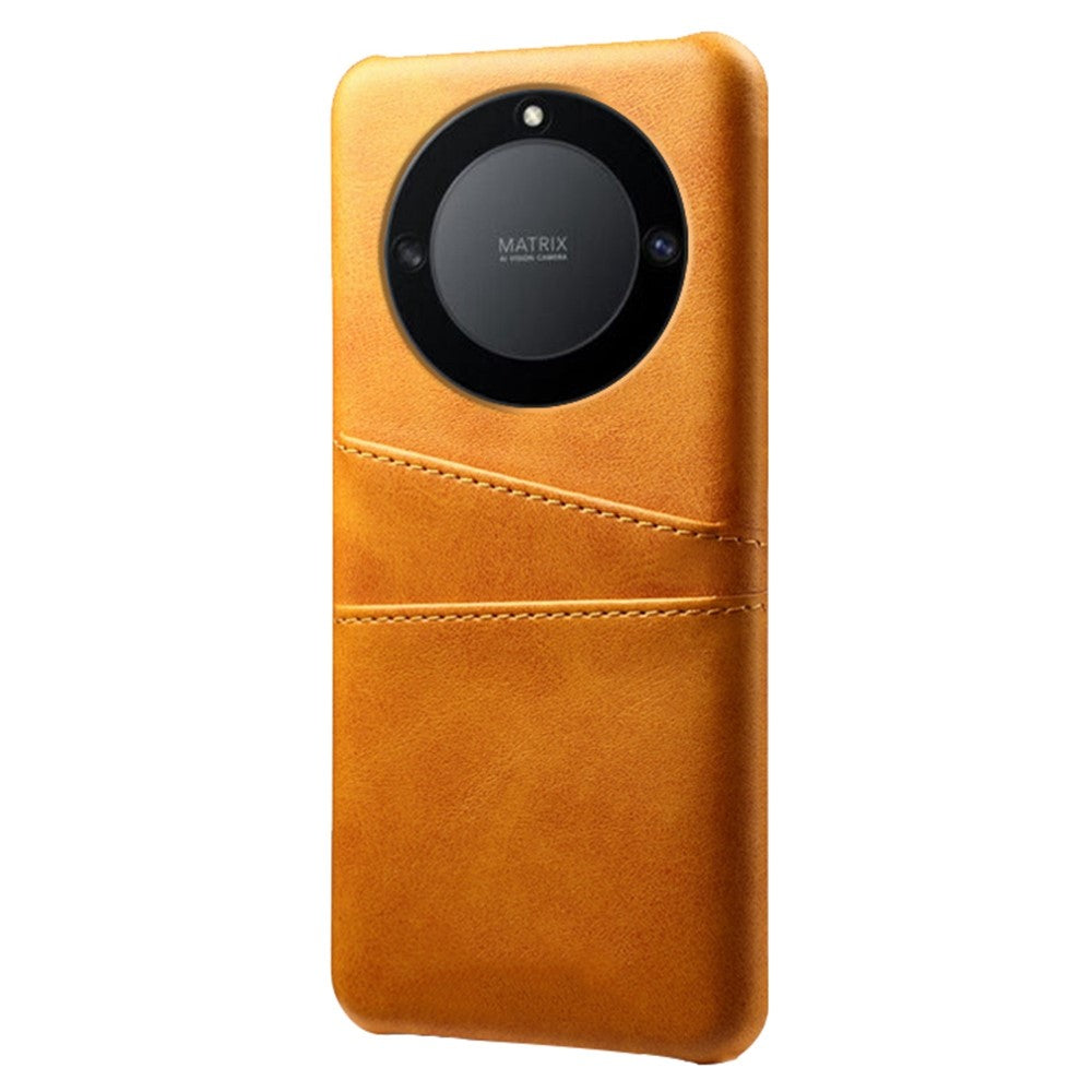 For Honor X40 5G / X9a 5G / Magic5 Lite 5G PU Leather Coated Hard PC Hybrid Phone Case Shockproof Anti-Scratch Dual Card Slots Cover