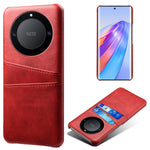 For Honor X40 5G / X9a 5G / Magic5 Lite 5G PU Leather Coated Hard PC Hybrid Phone Case Shockproof Anti-Scratch Dual Card Slots Cover