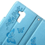 Imprint Floral Butterfly Leather Stand Card Slot Cover for Huawei Honor 5c / GT3