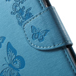 Imprint Floral Butterfly Leather Stand Card Slot Cover for Huawei Honor 5c / GT3