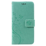 Imprinted Flora Butterflies Wallet Leather Mobile Case for Huawei P8 Lite (2017) / Honor 8 Lite