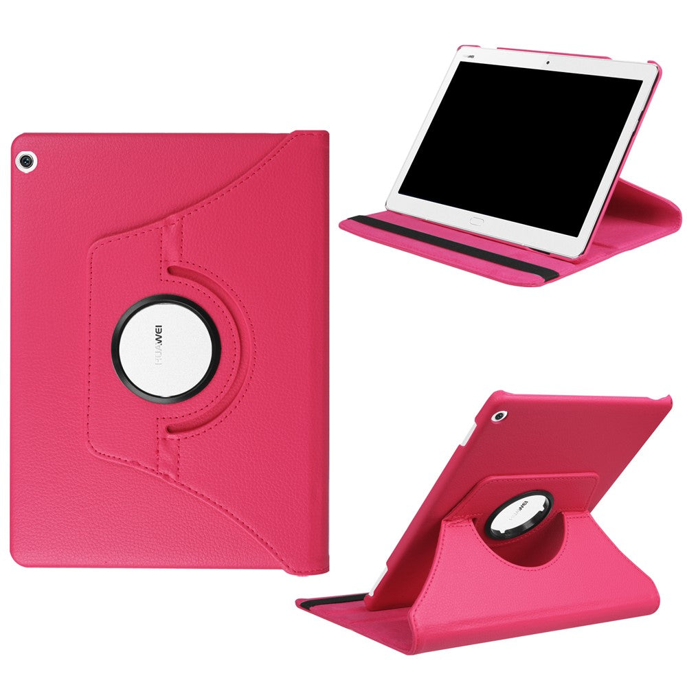 Litchi Grain Smart Leather Stand Tablet Case with Elastic Band for Huawei Mediapad M3 Lite 10