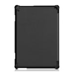 Tri-fold Stand Leather Case Narrow Bezel Design Dual-Angle Supporting Tablet Cover for Lenovo Tab M10 TB-X605F/TB-X505F