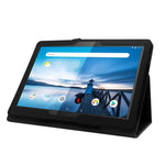 Reptåligt stötsäkert läderfodral med litchitextur för Lenovo Tab M10 TB-X605F