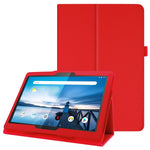 Reptåligt stötsäkert läderfodral med litchitextur för Lenovo Tab M10 TB-X605F