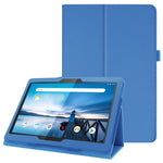 Reptåligt stötsäkert läderfodral med litchitextur för Lenovo Tab M10 TB-X605F