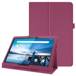 Reptåligt stötsäkert läderfodral med litchitextur för Lenovo Tab M10 TB-X605F