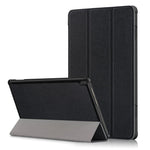 Trippelvikbart stativ i läder, smart auto-väcknings-/sömnfodral för Lenovo Tab M10 TB-X605F/TB-X505