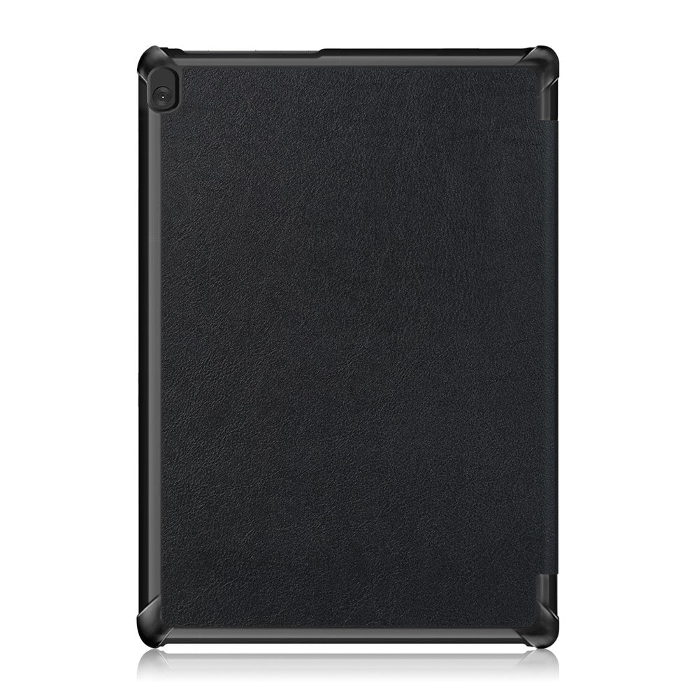 Trippelvikbart stativ i läder, smart auto-väcknings-/sömnfodral för Lenovo Tab M10 TB-X605F/TB-X505