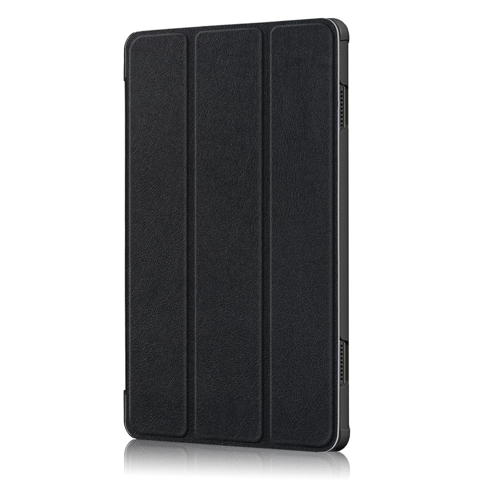 Trippelvikbart stativ i läder, smart auto-väcknings-/sömnfodral för Lenovo Tab M10 TB-X605F/TB-X505