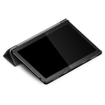 Trippelvikbart stativ i läder, smart auto-väcknings-/sömnfodral för Lenovo Tab M10 TB-X605F/TB-X505