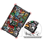 Printing Surface Tri-fold PU Leather Smart Cover for Lenovo Tab M8 (1st Gen) HD8505/M8 (2nd Gen) HD8705