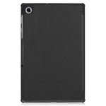 Trippelvikt läderfodral texturerat PU-läder + PC heltäckande skyddande surfplattefodral för Lenovo Tab M10 Plus TB-X606F