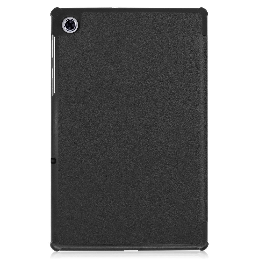 Trippelvikt läderfodral texturerat PU-läder + PC heltäckande skyddande surfplattefodral för Lenovo Tab M10 Plus TB-X606F