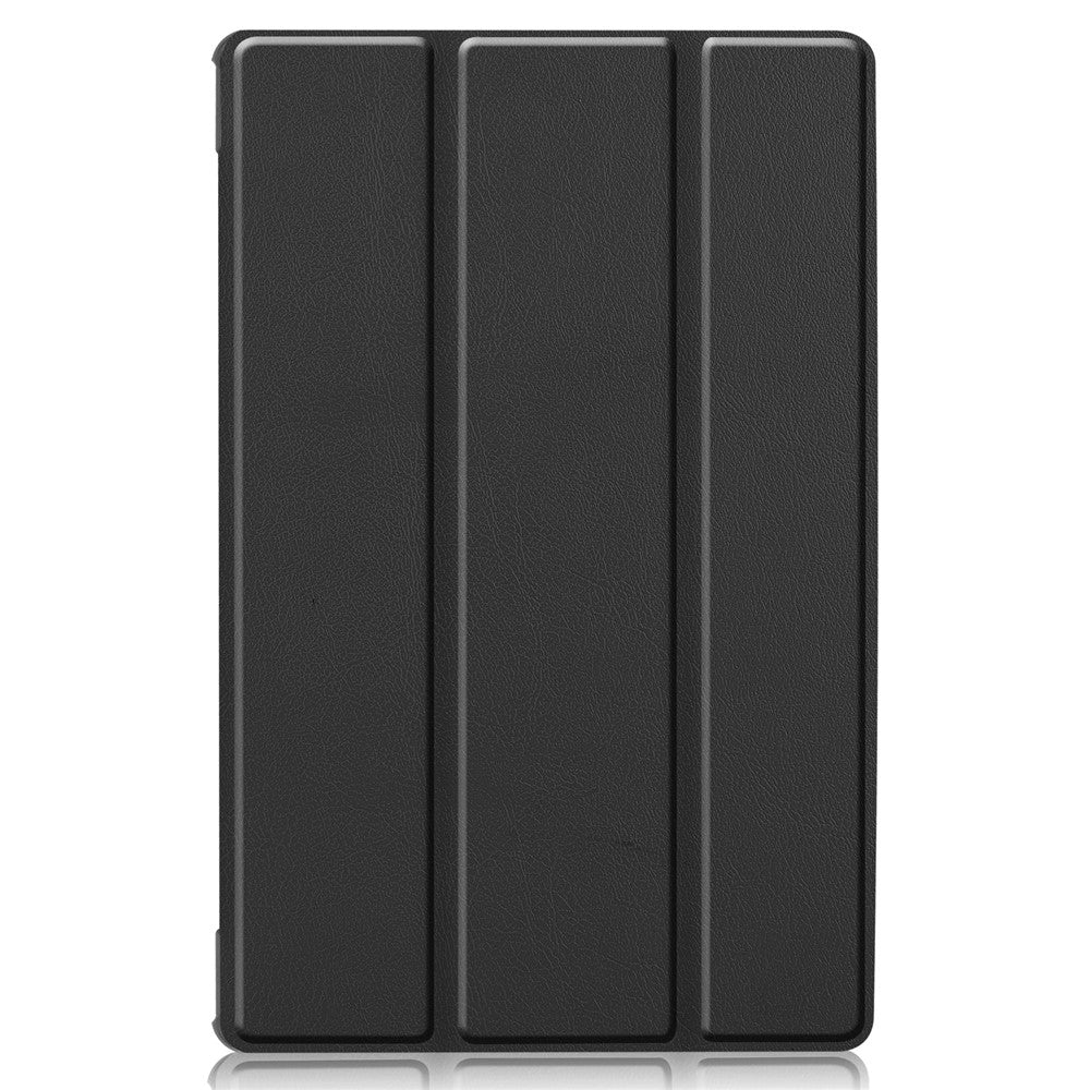 Trippelvikt läderfodral texturerat PU-läder + PC heltäckande skyddande surfplattefodral för Lenovo Tab M10 Plus TB-X606F