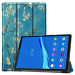 Mönstertryck, trippelvikt läderfodral, reptåligt, stötsäkert surfplattefodral för Lenovo Tab M10 Plus TB-X606F