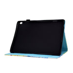 Mönstertryckt Läderkortsfodral till Surfplatta för Lenovo Tab M10 TB-X605F