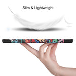 Pattern Printing Leather Tri-fold Tablet Flip Cover for Lenovo M10 FHD REL TB-X605FC