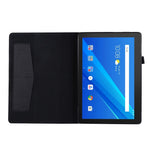Tygstruktur Kortplatser Läderskyddande Fodral för Lenovo Tab M10 TB-X605F