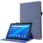Tygstruktur Kortplatser Läderskyddande Fodral för Lenovo Tab M10 TB-X605F