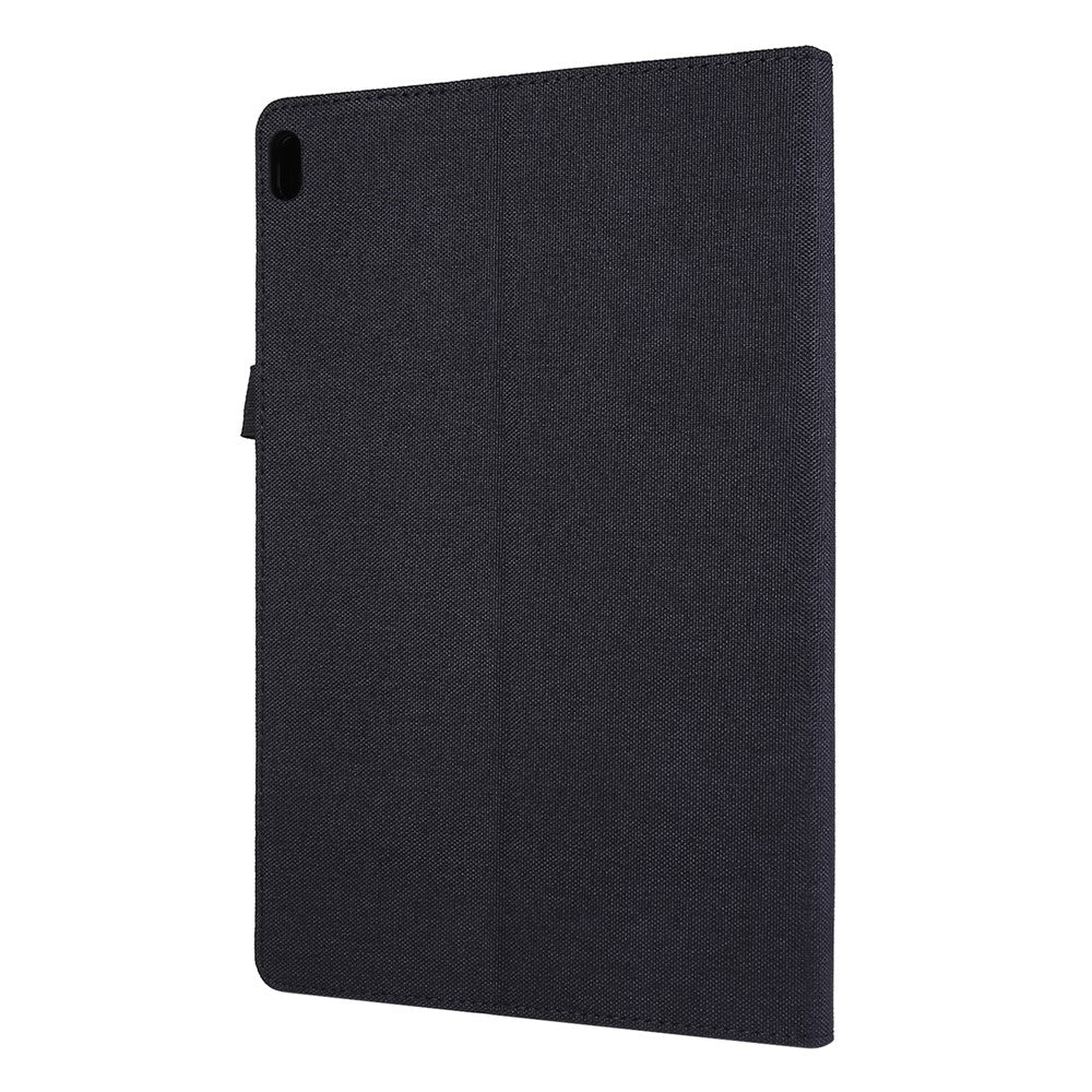 Tygtexturerad korthållare/korthållare/stativ i läder för Lenovo Tab P10
