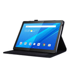 Tygtexturerad korthållare/korthållare/stativ i läder för Lenovo Tab P10
