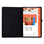 For Lenovo Tab M10 Plus Leather Case Scratch Resistant Flip Tablet Cover with Stand Card Slots