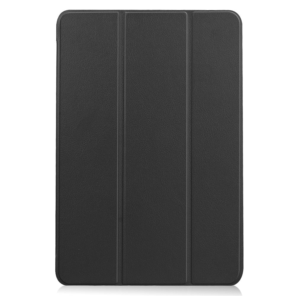 Litch Skin PU Leather Tri-fold Stand Shell for Lenovo Chromebook Duet Tablet Case