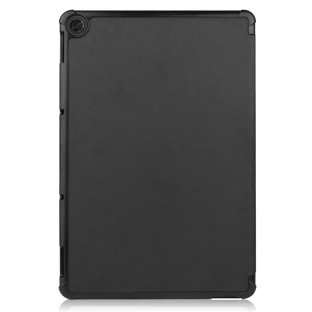 Litch Skin PU Leather Tri-fold Stand Shell for Lenovo Chromebook Duet Tablet Case